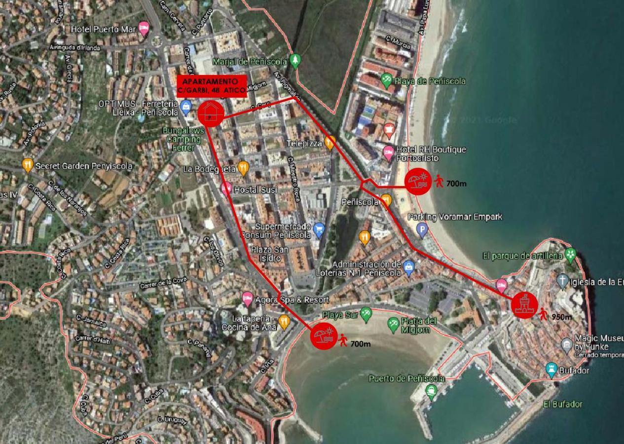 Atico Nuevo Con Terraza Peniscola Appartement Buitenkant foto